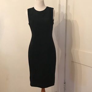 Calvin Klein Faux Sueded Black Dress - size 4